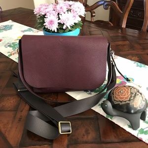 Fossil Maya Flap Pebble Leather  Crossbody